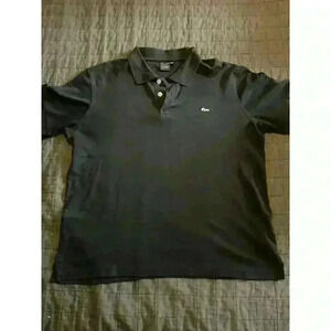 Arturo Calle Mens Short Sleeve Polo Shirt Black Size Large Embroidered Logo‎
